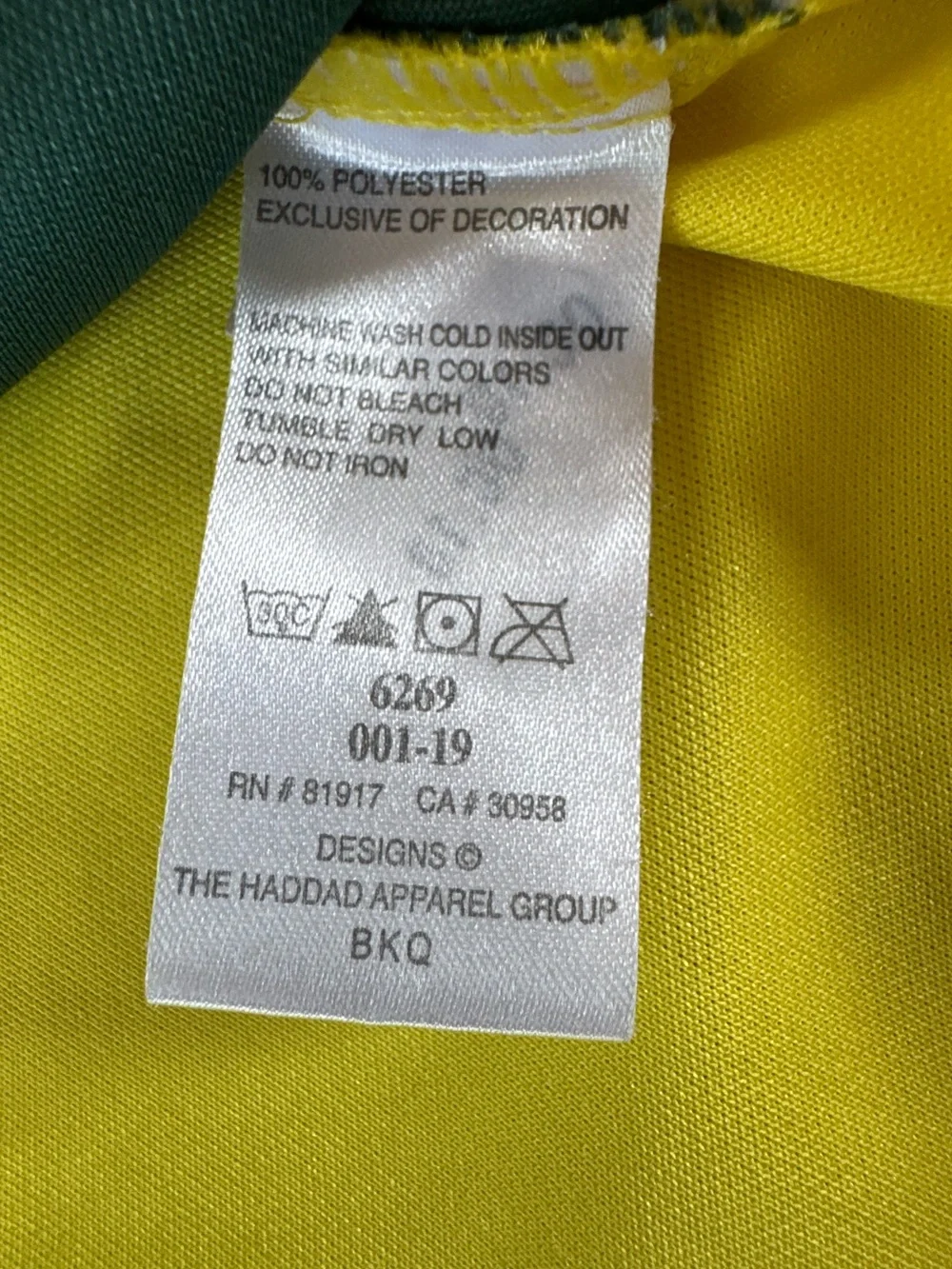 Nike Oregon Ducks Green & Yellow Basketball Jersey Youth Size 7